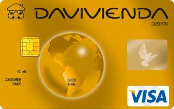 Tarjeta de crédito Visa Gold Davivienda