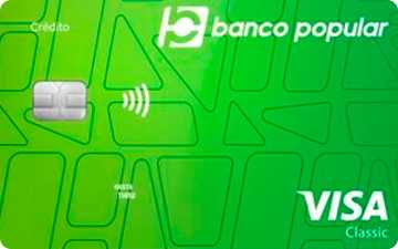 Tarjeta de crédito Visa Clásica Banco Popular