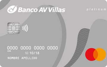 Tarjeta de crédito Platinum Banco AV Villas