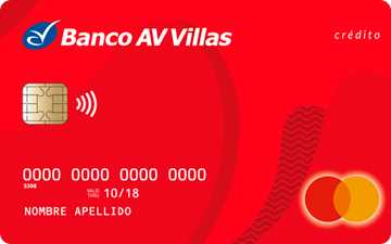 Tarjeta de crédito Clásica Banco AV Villas