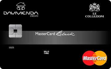 Tarjeta de crédito MasterCard Black Davivienda
