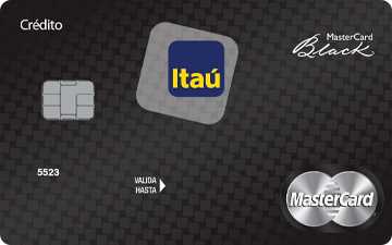 Tarjeta de crédito MasterCard Black Itaú