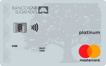 Tarjeta de crédito Mastercard Platinum Banco GNB Sudameris