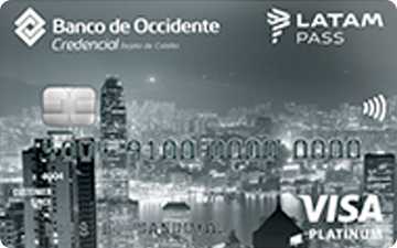 Tarjeta de crédito Visa Platinum LATAM Pass Banco de Occidente