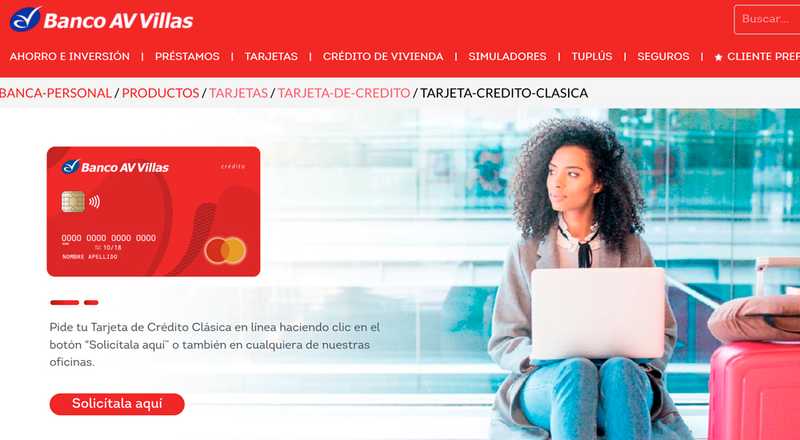 Tarjeta de crédito Clásica Banco AV Villas