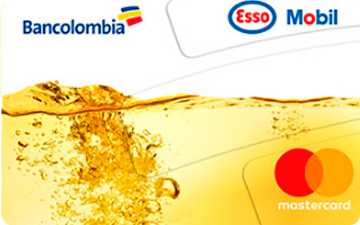 Tarjeta de crédito Esso Mobil Oro Mastercard Bancolombia