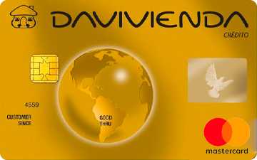 Tarjeta de crédito MasterCard Gold Davivienda