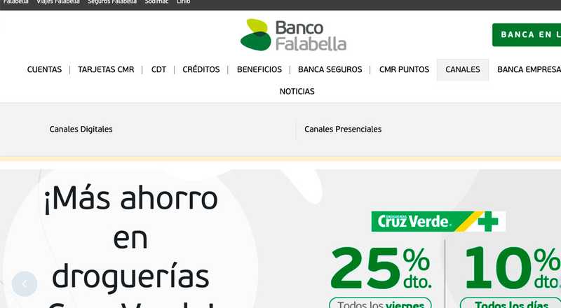 Información general - Banco Falabella