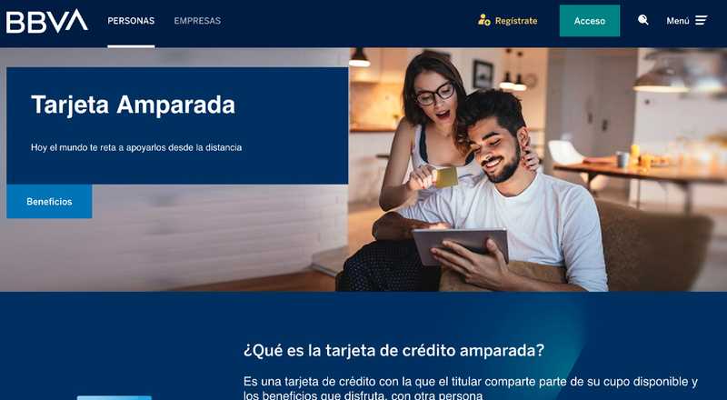 Tarjeta de crédito Amparada BBVA