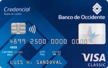 Tarjeta de crédito Visa Clásica Banco de Occidente