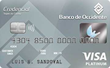 Tarjeta de crédito Visa Platinum Banco de Occidente
