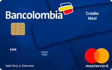 Tarjeta de crédito Ideal Mastercard Bancolombia