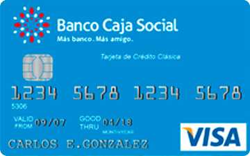 Tarjeta de crédito Amigos de la Experiencia Banco Caja Social
