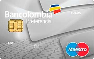 Tarjeta de débito Preferencial Bancolombia