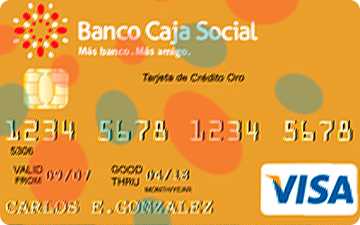 Tarjeta de crédito Oro Banco Caja Social