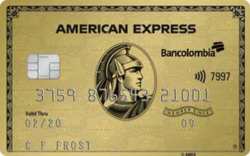 Tarjeta de crédito Gold American Express Bancolombia