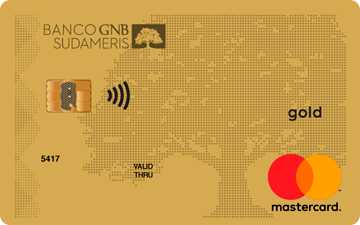 Tarjeta de crédito Mastercard Oro Banco GNB Sudameris
